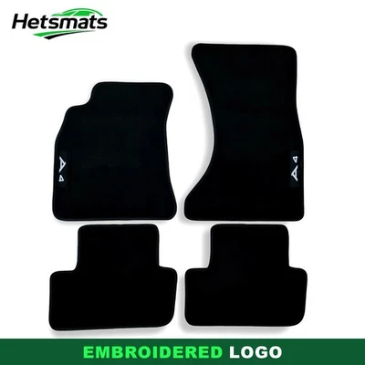 Alfombrillas alfombrillas coche terciopelo negro personalizadas para Audi A4 S4 B8 2007-2015 Foto 1 de 4