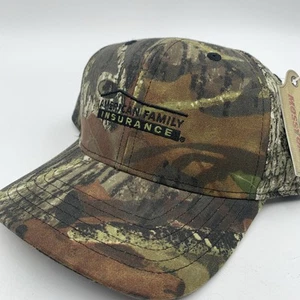 American Family Insurance Mossy Oak tarnfarbene Mütze Druckknopflasche Jagd Angeln - Bild 1 von 7
