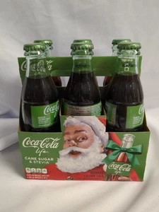 Coca Cola 6 pack 8oz bottles Cane Sugar/Stevia Christmas 2016 special - Picture 1 of 8