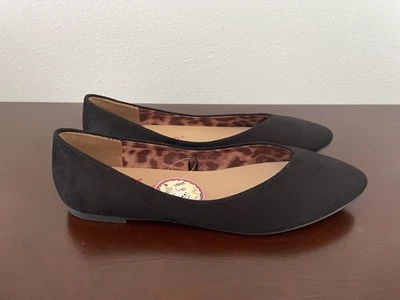 Новый с Ярлыками Jellypop черный балетки памяти пены поскользнуться на замши женщин размер 9  - Изображение 1 из 4