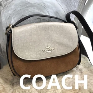COACH Shoulder Bag Macy Saddle - Picture 1 of 10