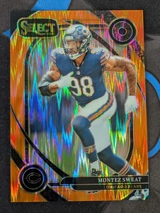 2024 Panini Select Montez Sweat Club Level Orange Shock Prizm /399 Bears - Picture 1 of 2
