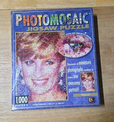 Quebra-cabeça fotomosaico princesa Diana 1000 peças por Robert Silvers lacrado E6 - Imagem 1 de 4