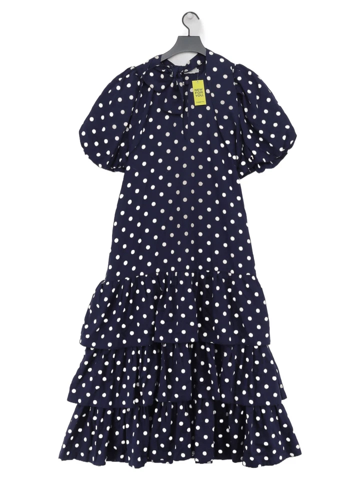 Maxi Vestido Rae Feather Línea A S en Azul Foto 1 de 4