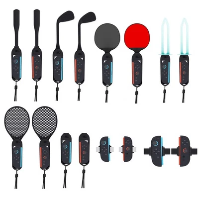 For Switch2 Sports All In One 16in1 Bundle Golf Club Tennis Racket Wrist Strap - Image 1 of 4