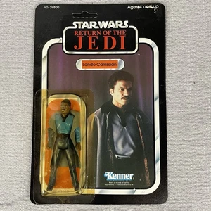Figura de acción de colección Star Wars ROTJ Lando Calrissian 77A reverso de tarjeta sin usar, en caja Kenner 1983 - Imagen 1 de 14