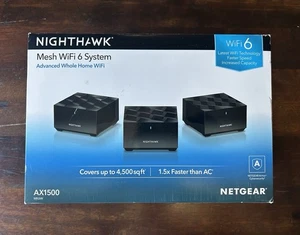 Netgear Nighthawk Dual-band AX1500 3-Pack (MK6W) MR60 Mesh Wifi Router- B31 - Picture 1 of 6