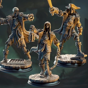 Undying Skeleton Scallywags Pirate Fighter Ranger Rogue Miniatura | D&D DnD | - Imagen 1 de 8