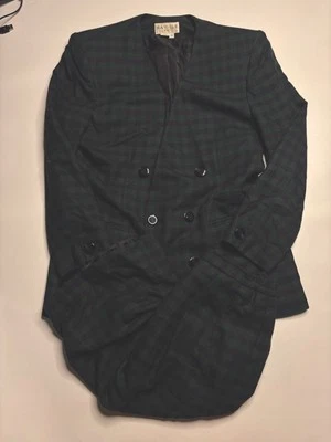 Conjunto de traje falda Saville para mujer talla 10 de colección mezcla de lana a cuadros estilo de carrera preppy Foto 1 de 4