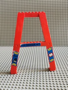 LEGO City Kran Stütze Fuß in rot beklebt 2635 R4/K3 - Bild 1 von 1