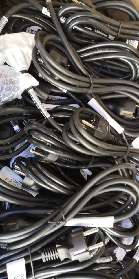 50 x HP L97620-023LW Kaltgerätestecker Stromkabel Computer Drucker Monitor 1,8m - Bild 1 von 4