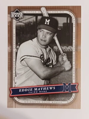 2005 Upper Deck Classics   Eddie Mathews #31 Milwaukee Braves - Image 1 of 2