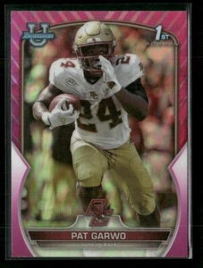 2022 Bowman Chrome University Pink Pat Garwo - Picture 1 of 2