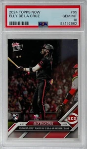 Elly De La Cruz Rookie PSA 10 2024 Topps Now Card #95 3 SB's 1 HR *201 - Picture 1 of 2