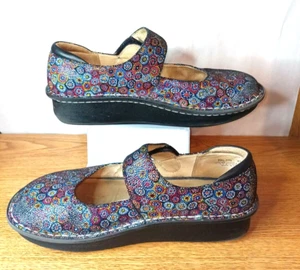 ALEGRIA paloma wallflower Mary Janes mosaic floral Women's SIZE *EU-41**US-10.5* - Picture 1 of 8
