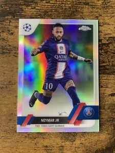 2022-23 TOPPS Chrom UEFA Klubwettbewerbe Neymar Refraktor #10 PSG - Bild 1 von 2