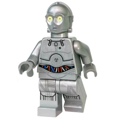 new LEGO Star Wars–A New Hope Minifig - silver Protocol Droid U-3PO - Image 1 of 3