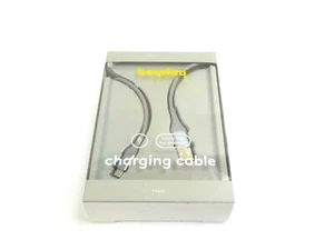 Heyday 6ft Charging Cable for USB-C Devices Grey New - Picture 1 of 12
