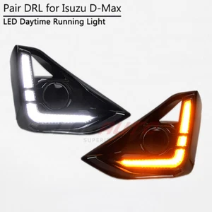 For Isuzu D-max Dmax 2023+ LED Daytime Running Light Fog Lamp DRL w/ Turn LH+RH - Picture 1 of 11