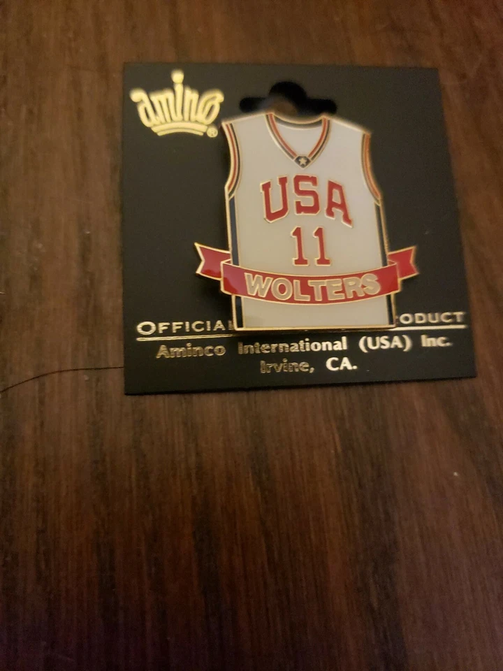 2000 WOMEN'S OLYMPIC BASKETBALL KARA WOLTERS 11 JERSEY PIN NEW FREE SHIPPING  - Image 1 of 1