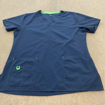Blusa Médica Carhartt Force Para Mujer Azul Medio Enfermera Uniforme de Trabajo C12110 Foto 1 de 4