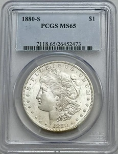 1880-S Morgan Silber Dollar PCGS MS 65 - Bild 1 von 4