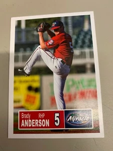 Brady Anderson 2018 Fort Myers Miracle Team Card - Picture 1 of 1