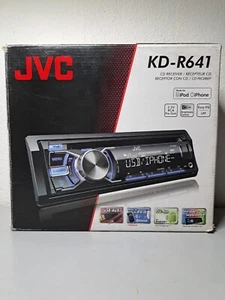 AUTORADIO JVC KD-R641 CD RECEIVER RDS MOSFET 50Wx4 FUNZIONANTE OTTIME CONDIZIONI - Foto 1 di 9