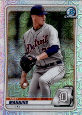 Matt Manning 2020 Bowman Chrome Mojo Parallel Prospect Card #BCP-229 - Image 1 of 2