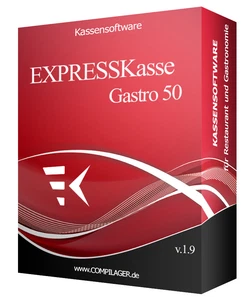 EXPRESSKasse© Gastro 50 TSE Kassensoftware LIZENZ bis 50 Tische CAFE SHISHABAR
