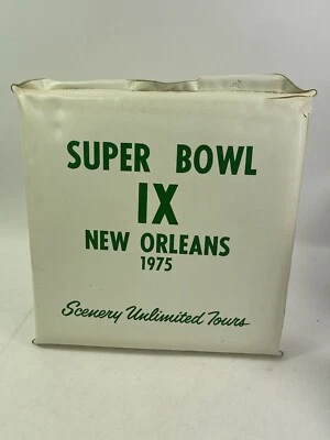 1975  Super Bowl IX Seat Cushion  Steeles vs Vikings Scarce Steelers 1st SB Win - Image 1 of 4