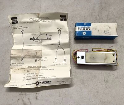 MOPAR NOS 1968-1970 B-Body Mapa Luz Lente Cromo Cubierta Cargador Road Runner GTX Foto 1 de 4