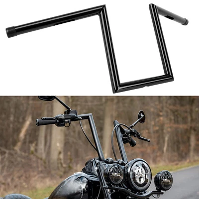 10" Rise Ape Hanger Handlebar Z Bar 1" For Harley Davidson Kawasaki Honda Yamaha - Image 1 of 4