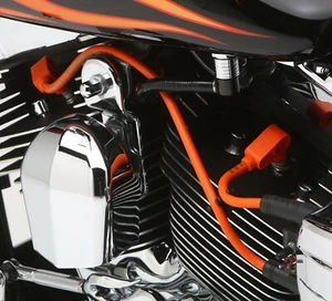 Orange Taylor Sumax Spark Plug Ignition Wires For 00-17 Dyna Softail FXD 18763 - Picture 1 of 4