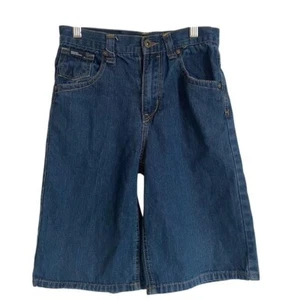Y2K Rocawear Youth Boys Size 10 Jorts Jean Shorts Denim Baggy - Picture 1 of 6