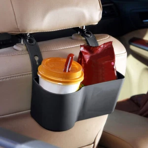 Car Interior Storage Box Back Seat Headrest Mount Cup Drink Holder Accessories - Picture 1 of 12