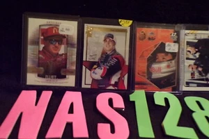 4 KARTEN LOT NASCAR DRIVERS SAM HORNISH JR ROOKIE CARD - Bild 1 von 2