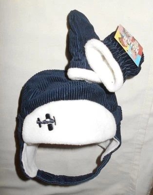 De colección Raro Bebé Niños Azul Blanco Solapa Nolan Invierno Sombrero Guantes Talla 6-12 Meses Foto 1 de 3