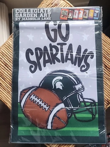 Michigan State Spartans Magnolia Lane double sided garden flag 12 x 18” Cover