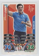 2015 Topps Cricket Attax ICC World Cup Steven Finn #40