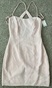 Andrea Polizzi for Rex Lester Pebble Beach Pink Strappy Pencil Dress Women SZ 2 - Picture 1 of 9