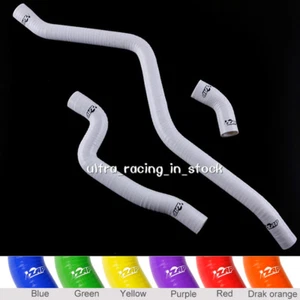 White Yamaha Raptor 660 YFM660 YFM660R 01-05 2002 2003 04 Radiator Silicone Hose - Picture 1 of 8