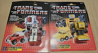 Transformers G1 Walmart Reissue Autobot Bumblee & Swerve Minibots Hasbro New NIB - Image 1 of 4