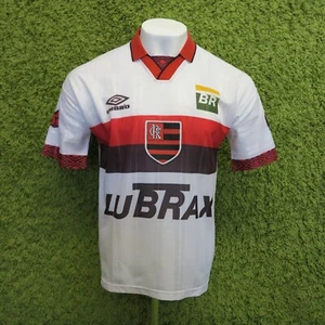 1995-1996 FLAMENGO AWAY FOOTBALL SHIRT "11" (ROMARIO) CENTENARY M 7/10 - Picture 1 of 19