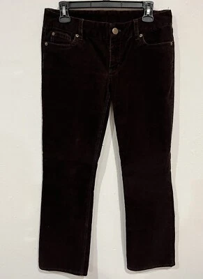 J Crew Women’s Favorite Fit Corduroy Pants Straight Leg Size 4S Brown - Image 1 of 4