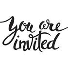 YOU ARE INVITED 4.25 x 5.75 Darice Embossing Folder A2 Invitation Card 30023125