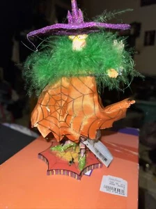 Department 56 Krinkles Witchy Mama Cat Excellent Condition Original Box Retired - Picture 1 of 5