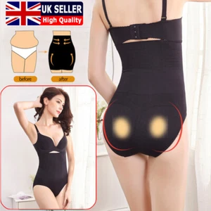 PLUS SIZE FIRM TUMMY CONTROL HIGH WAISTED BODY SHAPER SLIMMING PANTS KNICKERS UK - Picture 1 of 12