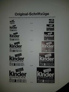 Werbeblatt original Schriftzüge 1989 im Top-Zustand