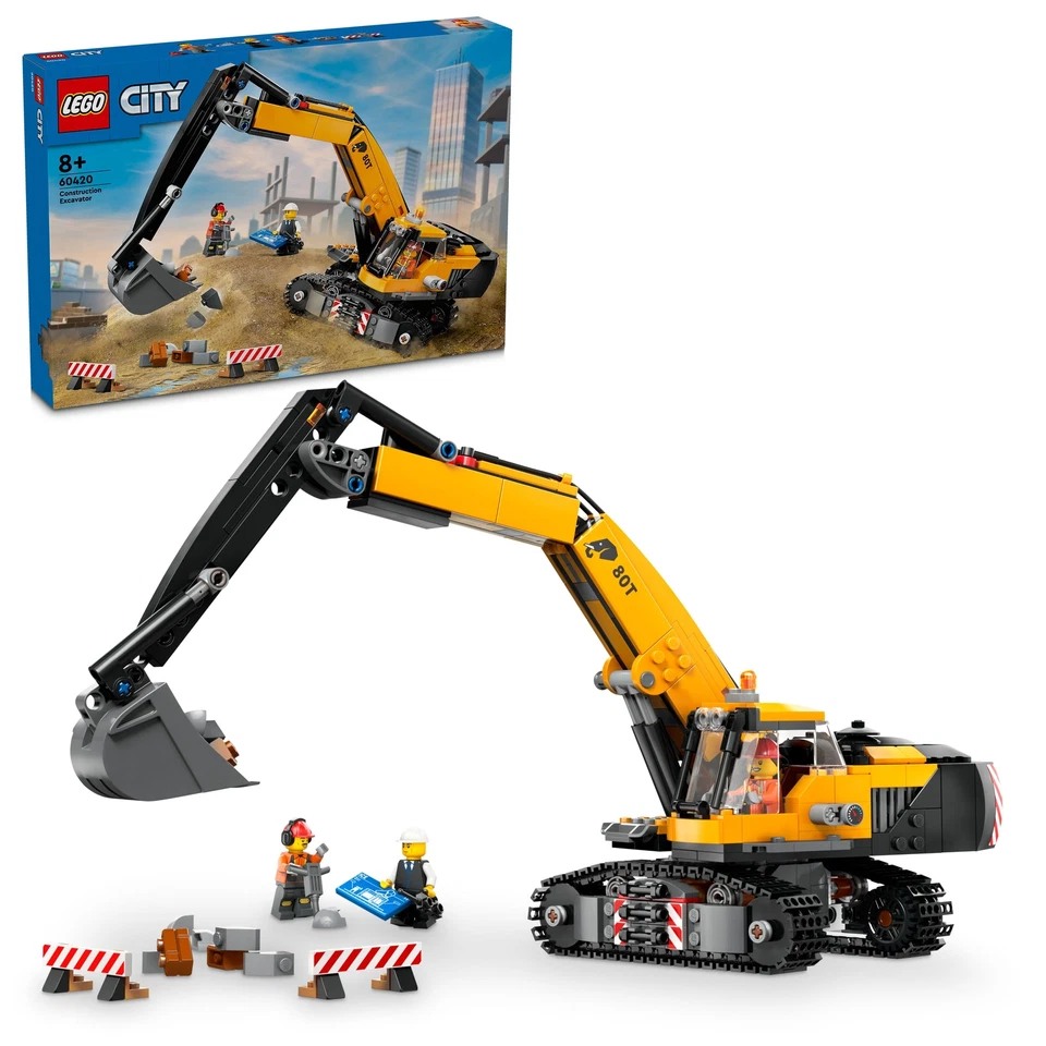 LEGO City Construction Excavator Set 60420 New & Sealed FREE POST - Image 1 of 1